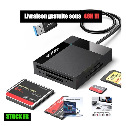Lecteur cartes usb sd - usb, 3.0