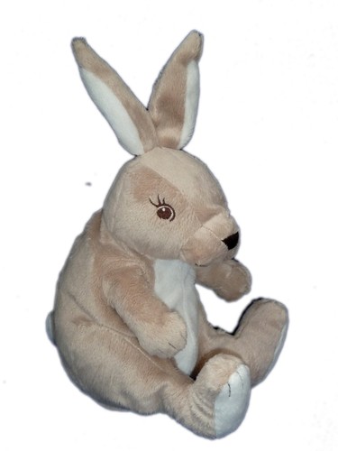 Peluche doudou lapin gris - lapin,