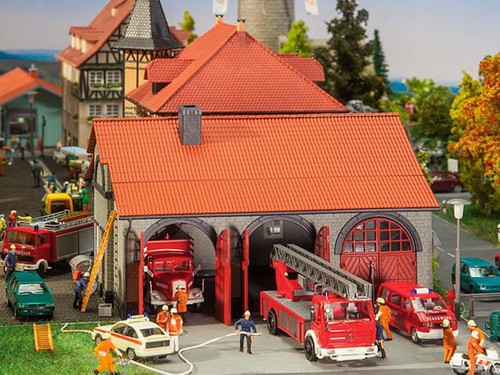 Faller caserne pompiers - caserne,
