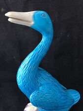 Canard Porcelaine Bleu Polychrome Chine Chinese Duck Porcelain
