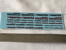 Maquette miniatures : decals décalcomanies Manitou. échelles variées 1/43