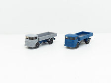 WIKING LOT 2 CAMIONS BUSSING 4500 A PLATEAU BLEU + GRIS - ECHELLE H0 1/87