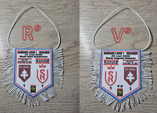 Fanion football barrage ligue - football,