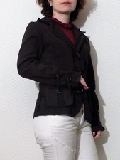 ? Veste Légère Marron et Noir- Taille 36- Neuf- Julie Guerlande