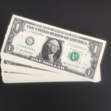 ??$$$-2 BILLETS-ONE DOLLAR-US-2021-LETTRE-G- ILLINOIS-NEUF-$$$??