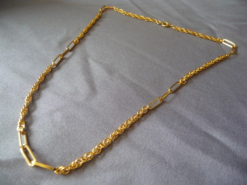 Collier plaqué maille - collier,