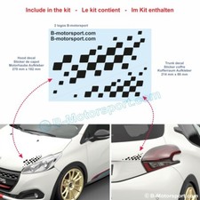 Autocollant DAMIER RACING pour