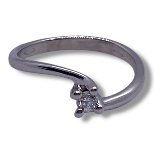 Bague blanc et diamants - blanc,