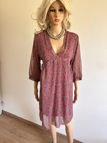 Robe imprimée rose coco - rose, by