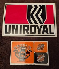 Lot de Stickers Autocollants - Uniroyal + Harley Davidson *NEUF*