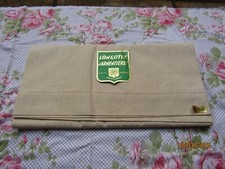 Drap  ancien Toile LONGOTTE D'ARMENTIERES lion des flandres  220 x 310 coton