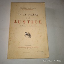 Charles MAURRAS. De la colère