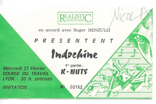 Tres rare ticket billet - rare,