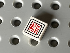 Lego tile 1x2 ref 3070pc2 / Set 2150 6932 1974 4554 6989 6990 6896