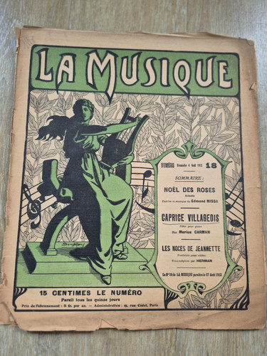 Ancien fascicule partitions - ancien, la