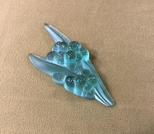 sculpture presse papier cristal signé DAUM FRANCE modèle MIMOSA no pâte de verre