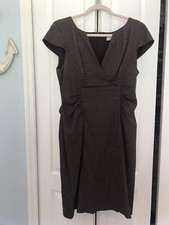 Dress barn brown Cap Sleeve