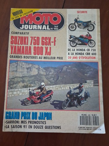 Moto journal 1991 982 suzuki - moto,