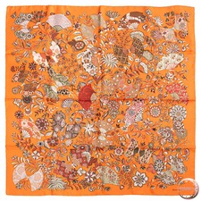 HERMES Carre 90 Scarf silk