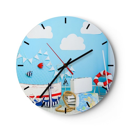 Horloge murale verre - horloge,