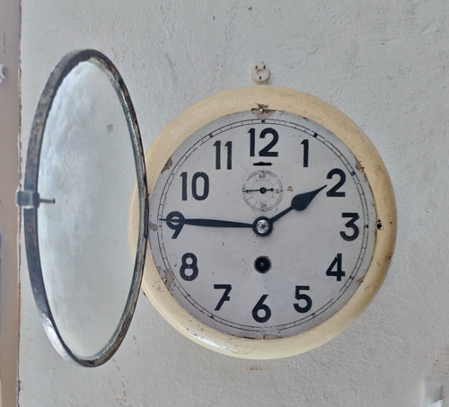Ancienne horloge bateau - horloge,
