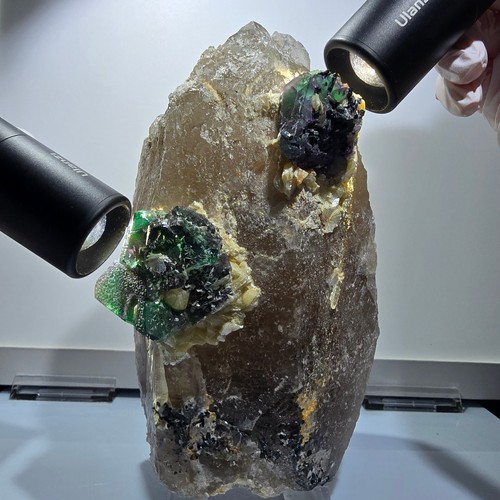 Quartz fumé xxl fluorite - fumé, xxl,