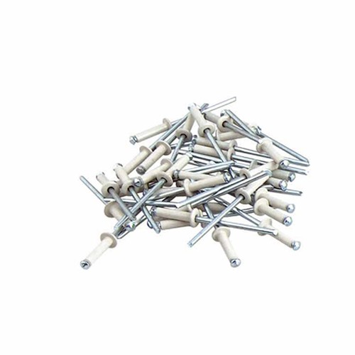 Rivet plaque immat blanc 4x16 - plaque,