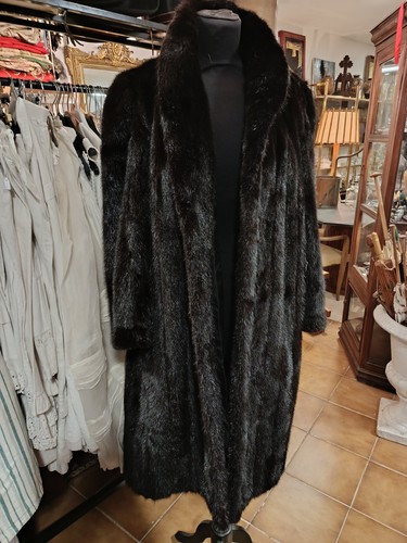Manteau vison noir georges - noir, v