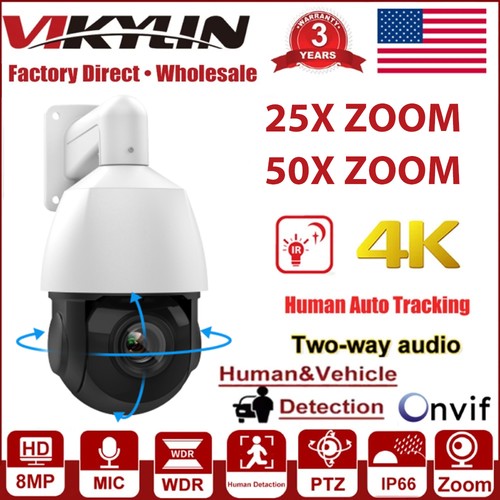 Vikylin 8mp poe dome - 4k,