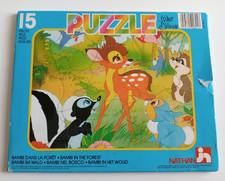 PUZZLE NATHAN WALT DISNEY BAMBI DANS LA FORET  1985