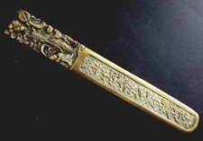 Superbe coupe papier en bronze Chine Old chinese paper cutter 1900