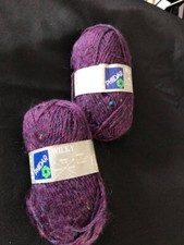 VINTAGE PHILDAR 3 pelotes  WILKY aubergine neuves