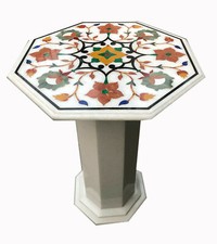 30 " Marbre Blanc Café Table