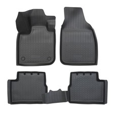 Tapis De Sol Caoutchouc 3D À Bords Hauts Pour Fiat 500-e Depuis 2020