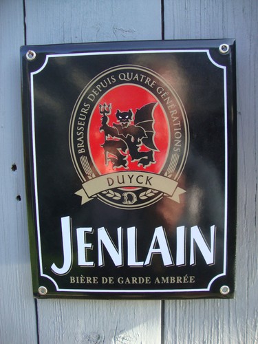 Plaque émaillée jenlain - plaque,