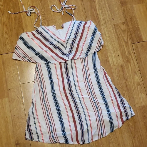 Lulus gauze striped mini dress