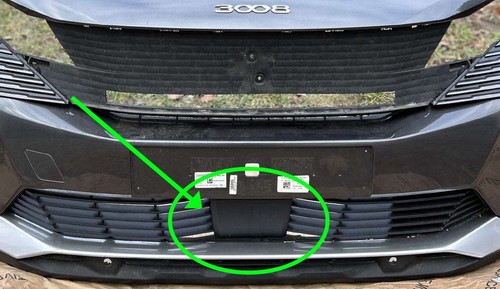 Cache pare choc - avant, peugeot