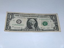 2009 Billet Dollar US Banque