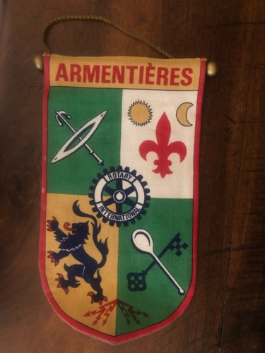 Ancien fanion rotary club - ancien,