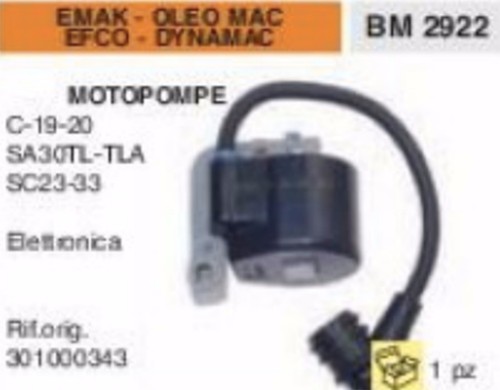 Bobine motopompe emak oleo mac - emak,