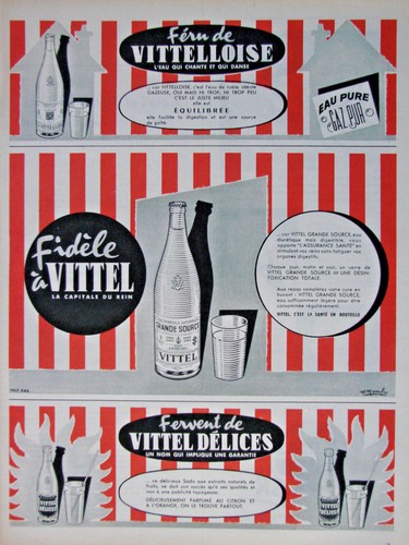 Publicité presse 1955 eau - de,