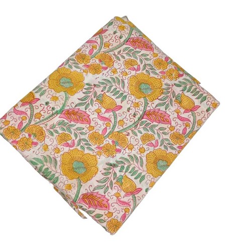 Tissu indien naturel - , sanganeri