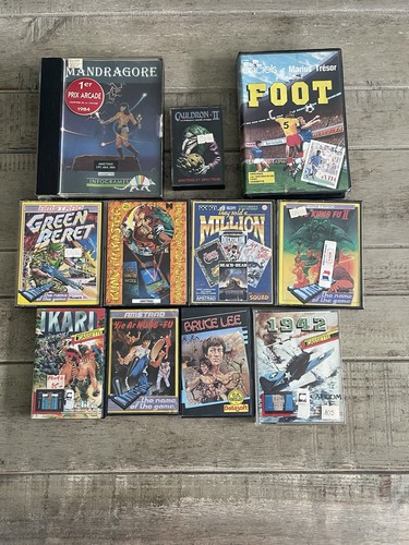 Lot jeux vidéo amstrad - vidéo,