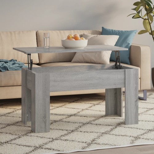 Table basse noir - basse, bois