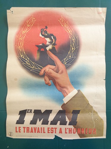 Affiche ancienne guerre 45 - affiche, 39-45
