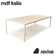 Mdf Italia Tense Table À Manger En Bois Blanche 261 X 121 X 73 Cm