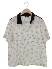 ONE STEP Blouse à manches courtes Dames Blouse T EU 42 blanc-noir