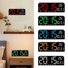 Horloge Digitale Murale Multifonction avec Affichage de La Température et Date