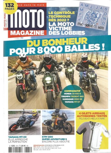 Moto magazine 375 honda cb - honda,