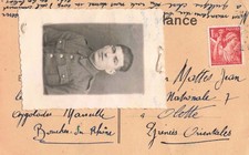 ANCIENNE CPA CORRESPONDANCE MILITAIRE PHOTO DE SOLDAT WW2 1944
